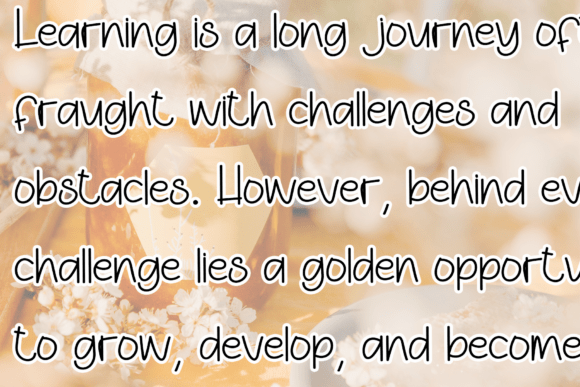 Honey Wildflowers Font PNG with transparent background - Preview 3