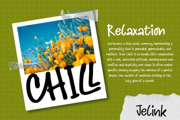Jelink Font PNG with transparent background - Preview 3