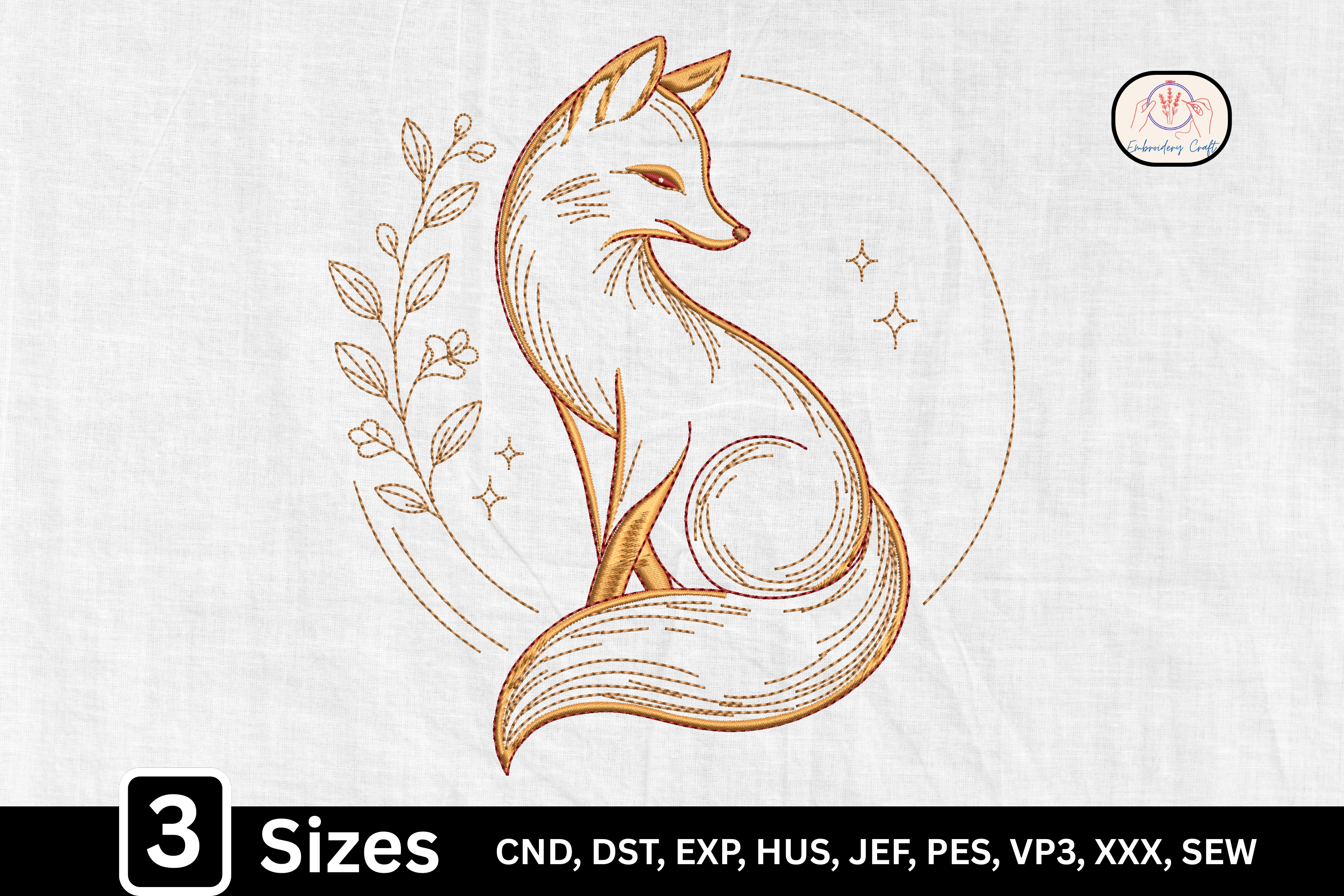 Line Art Woodland Fox