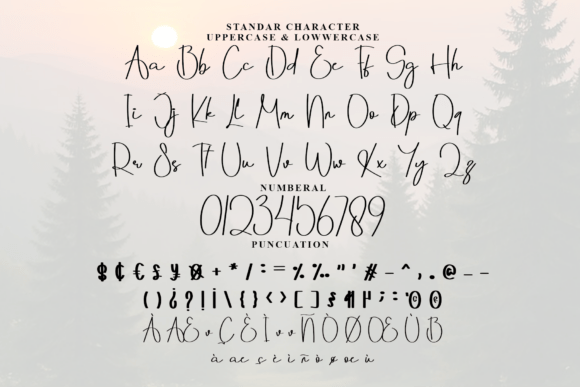 Middy Angelyn Font PNG with transparent background - Preview 4