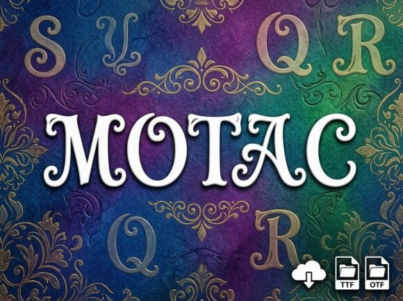 Motac Font PNG with transparent background - Preview 2