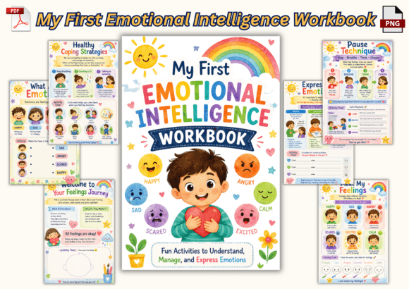 My First Emotional Intelligence Workbook Illustration Intérieurs KDP Par Nora as