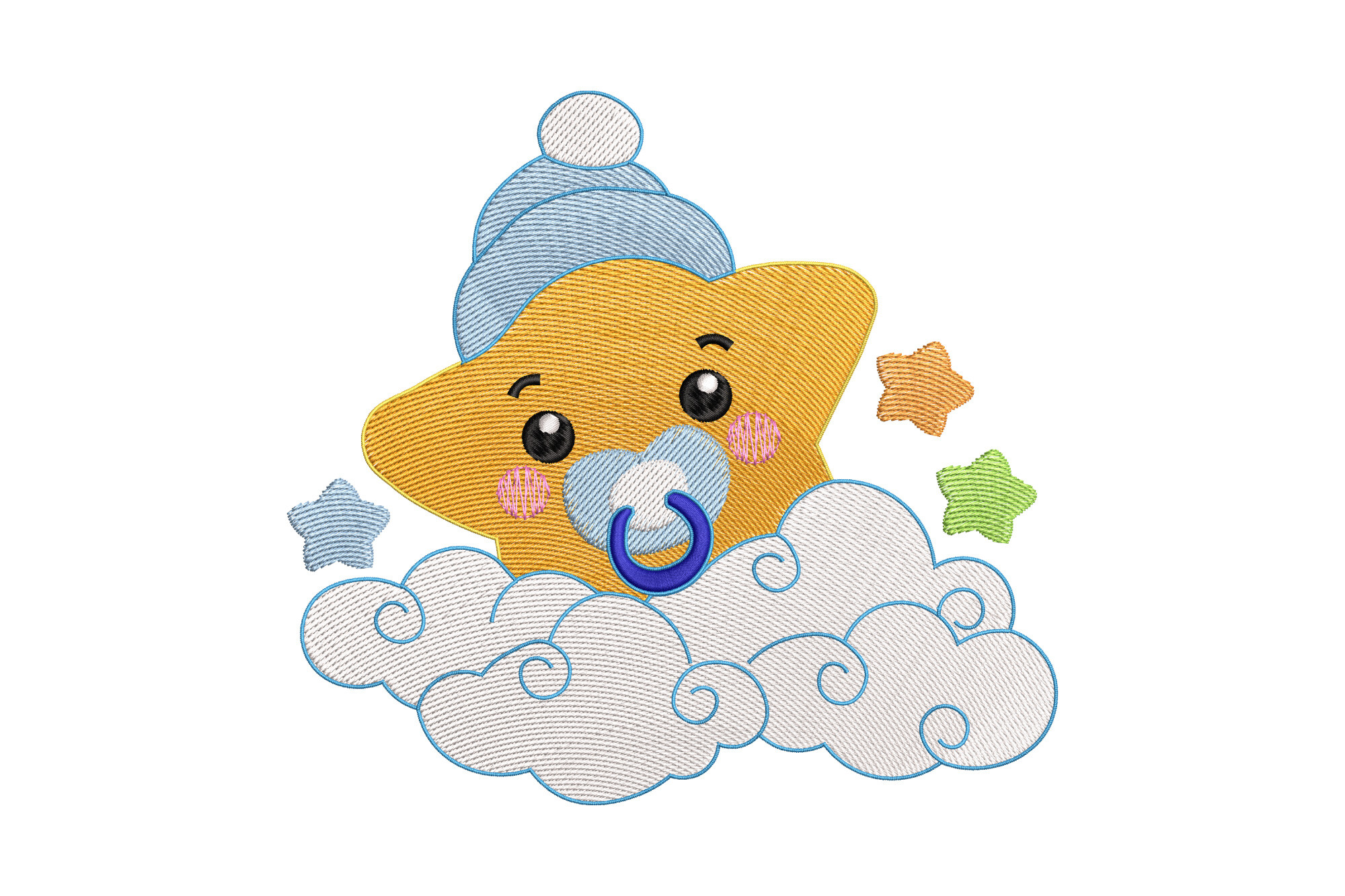 Sleepy Star with Pacifier