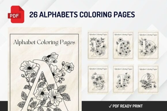 26 Alphabets Coloring Pages