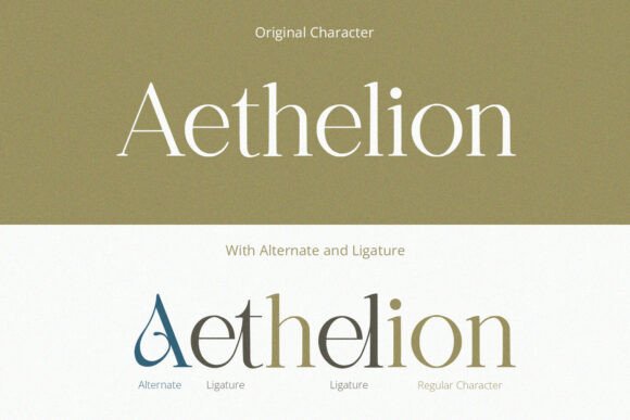 Aethelion Font PNG with transparent background - Preview 1