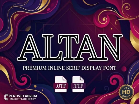 Altan Font PNG with transparent background - Preview 1