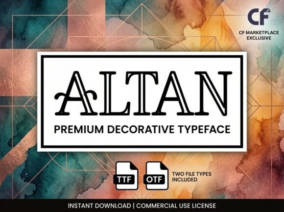 Altan Font PNG with transparent background - Preview 3