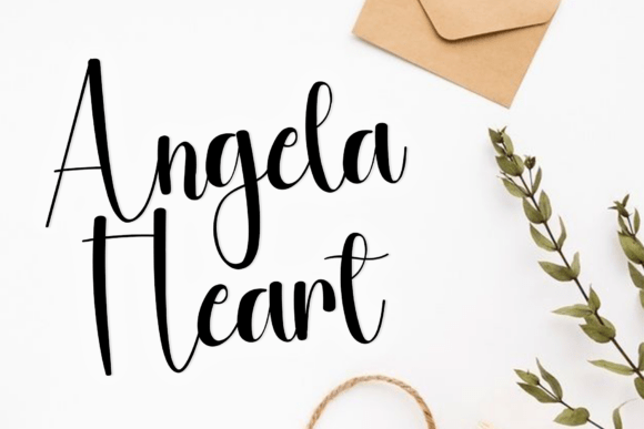Angela Heart Font - Preview 6