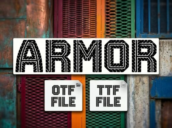 Armor Font - Preview 1