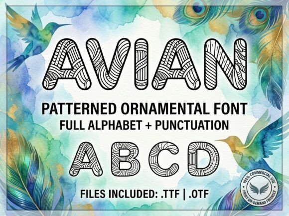 Avian Font - Preview 2