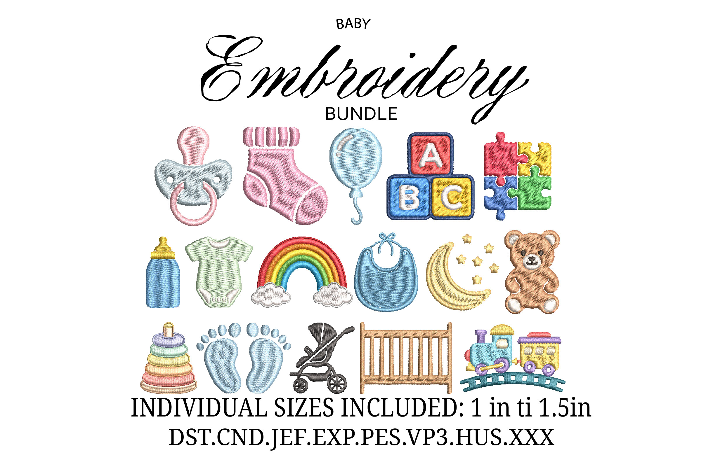Baby Essentials Mini Embroidery Bundle