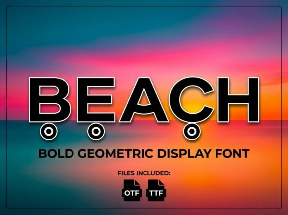 Beach Font - Preview 3