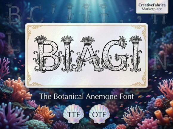 Biagi Font PNG with transparent background - Preview 1