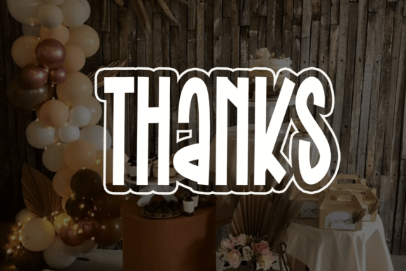 Birthday Rustic Font - Preview 4