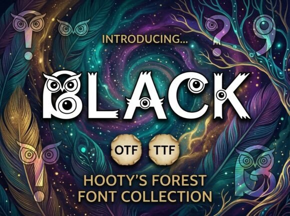 Black Font - Preview 2