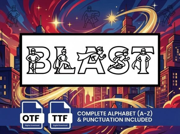 Blast Font - Preview 1
