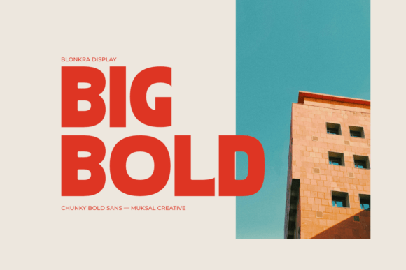 Blonkra Font - Preview 1