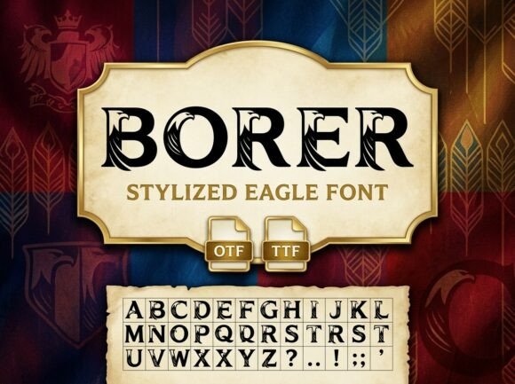 Borer Font - Preview 1