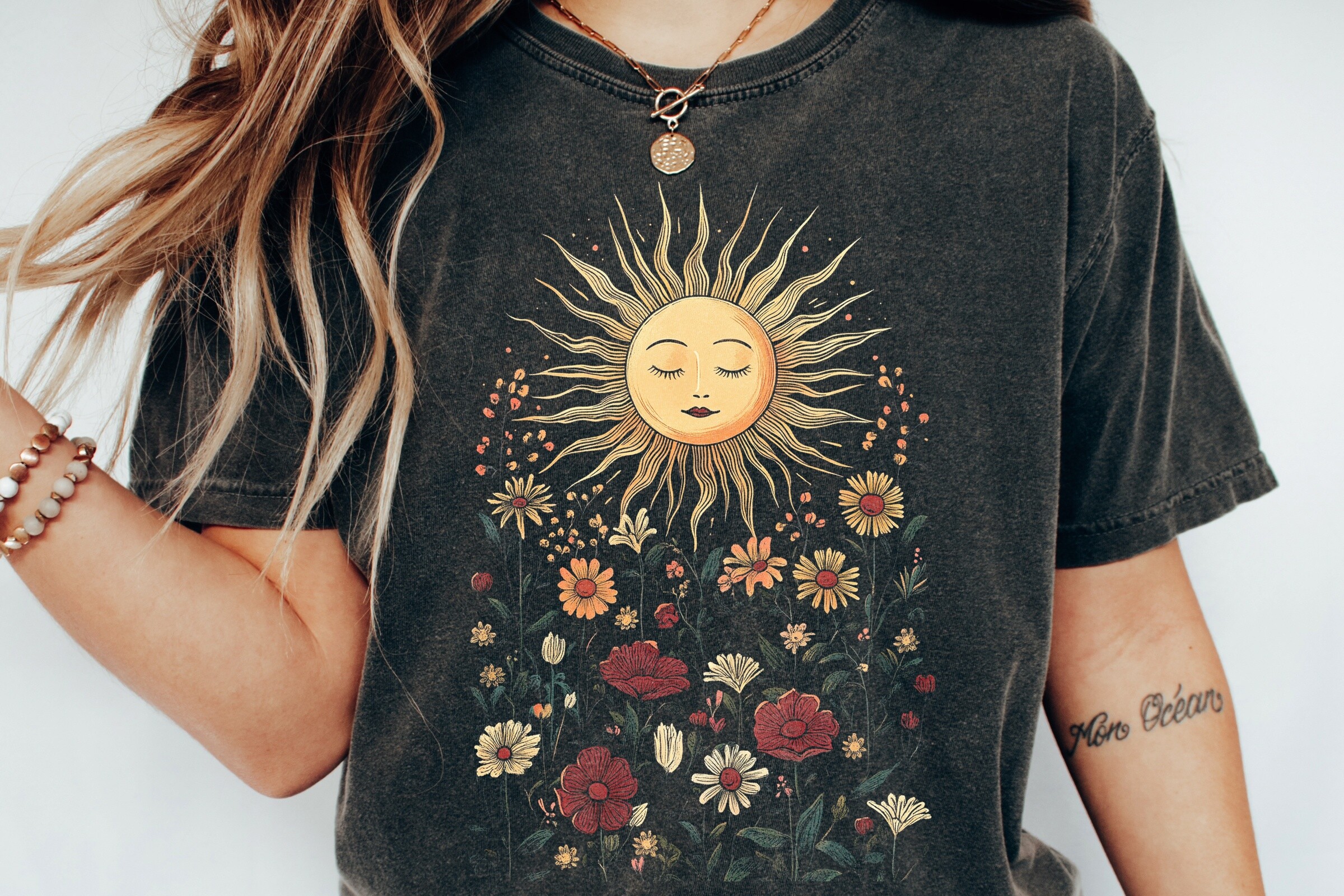Celestial Sun Flower Garden Art Png