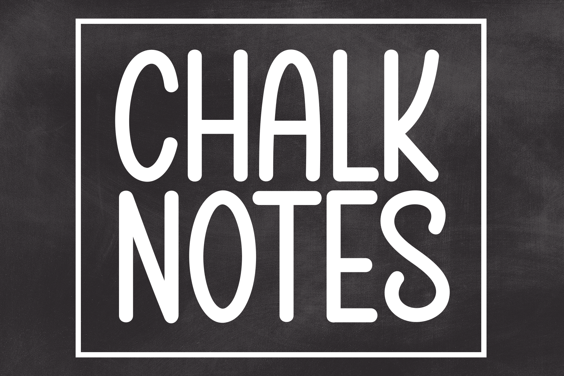 Chalk Notes preview, note style chalk display