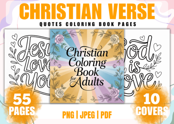 Christian Verse Quotes Coloring Book