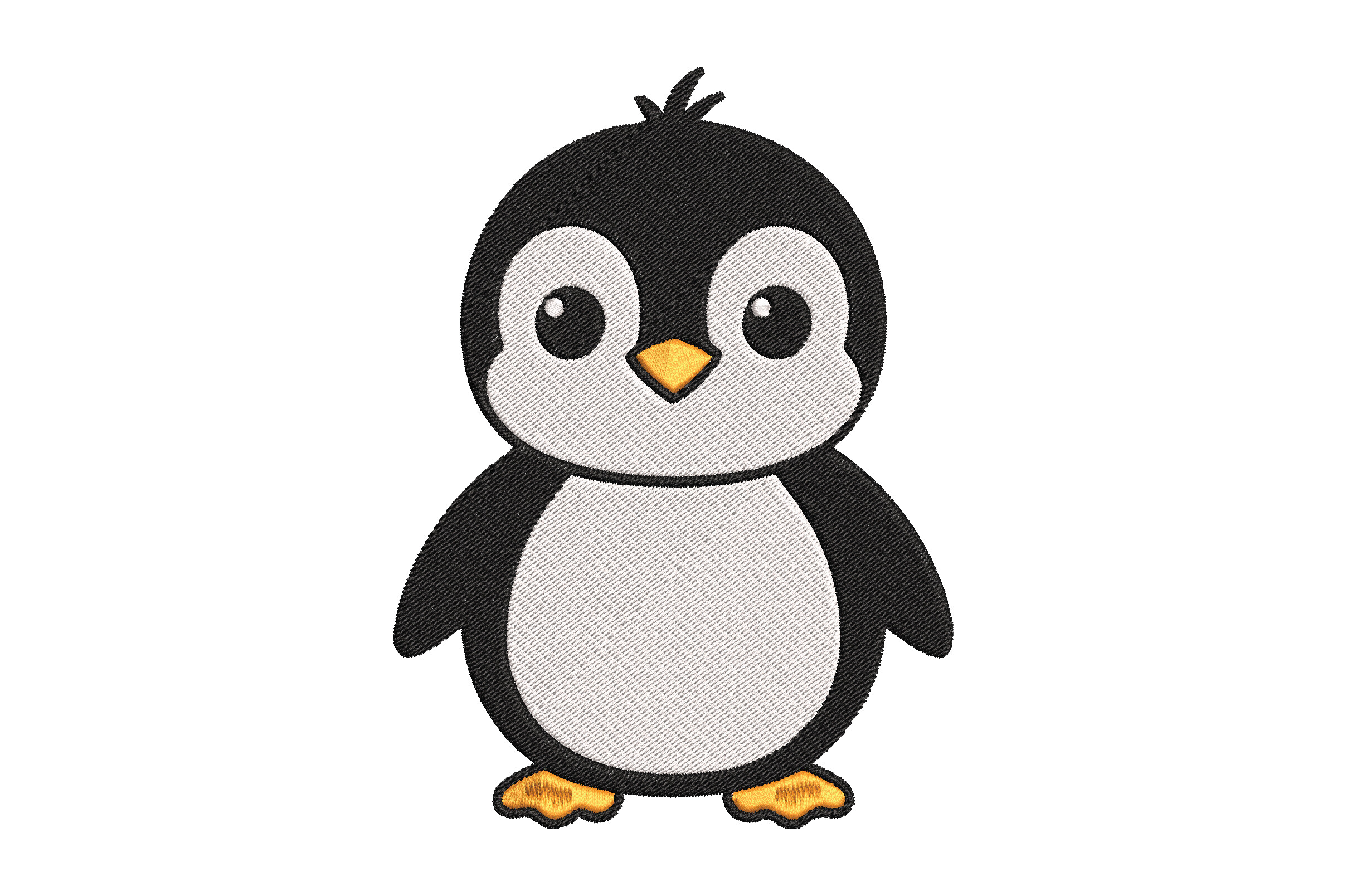 Cute Penguin Embroidery Design