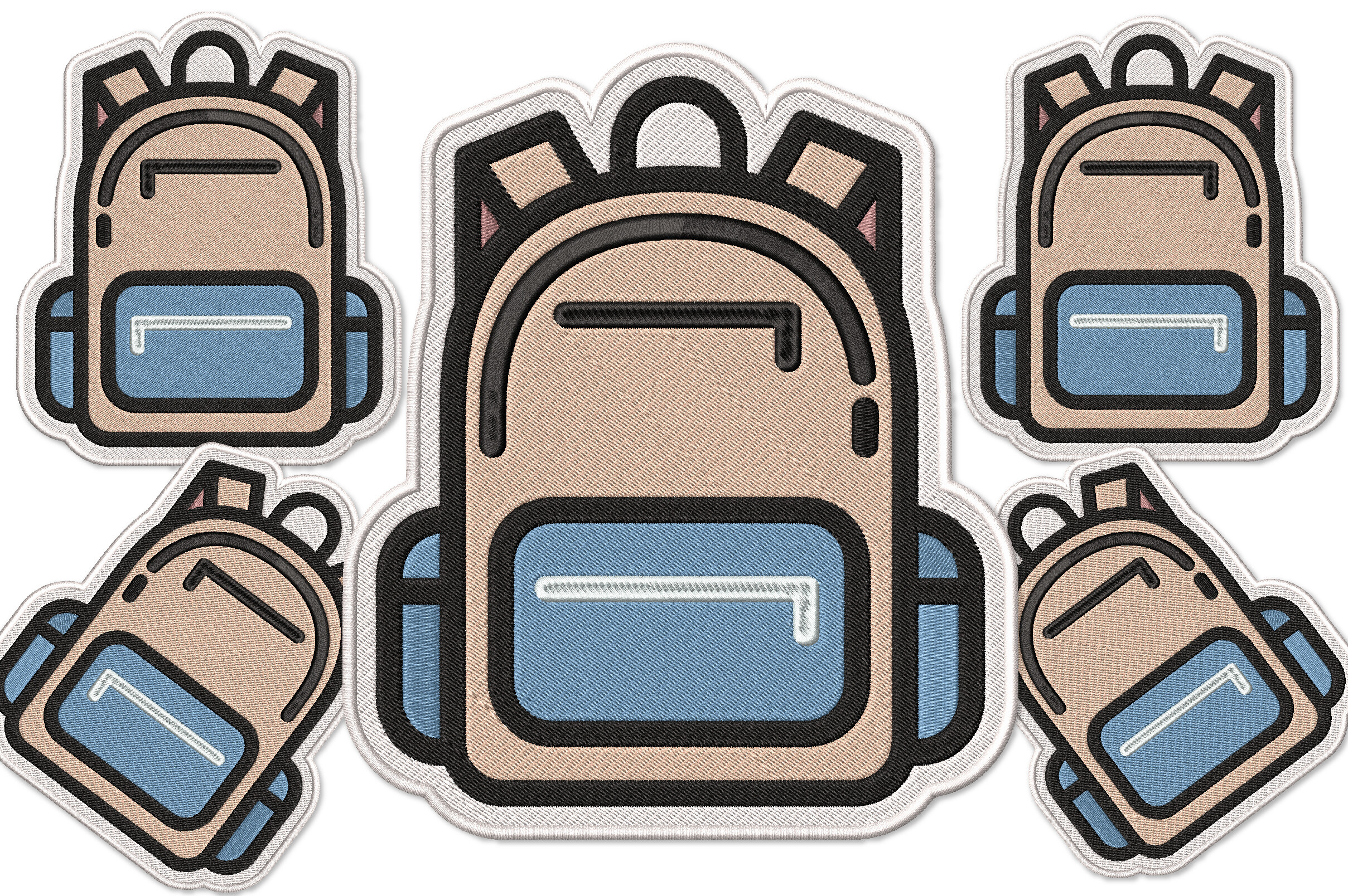 Cute Student Bag Patch Embroidery