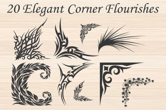 Elegant Corner Flourishes