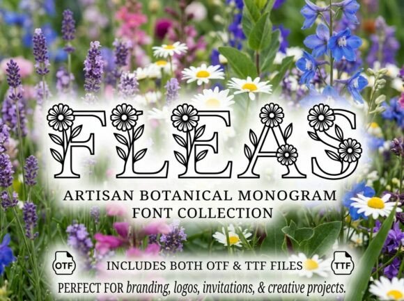 Fleas Font PNG with transparent background - Preview 1