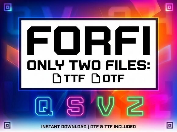 Forfi Font - Preview 1
