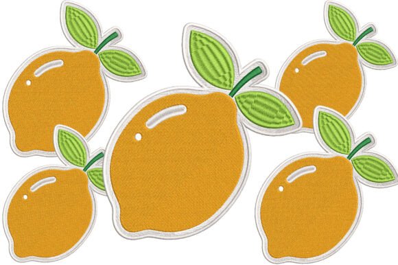 Fruit Summer Patch Embroidery Files