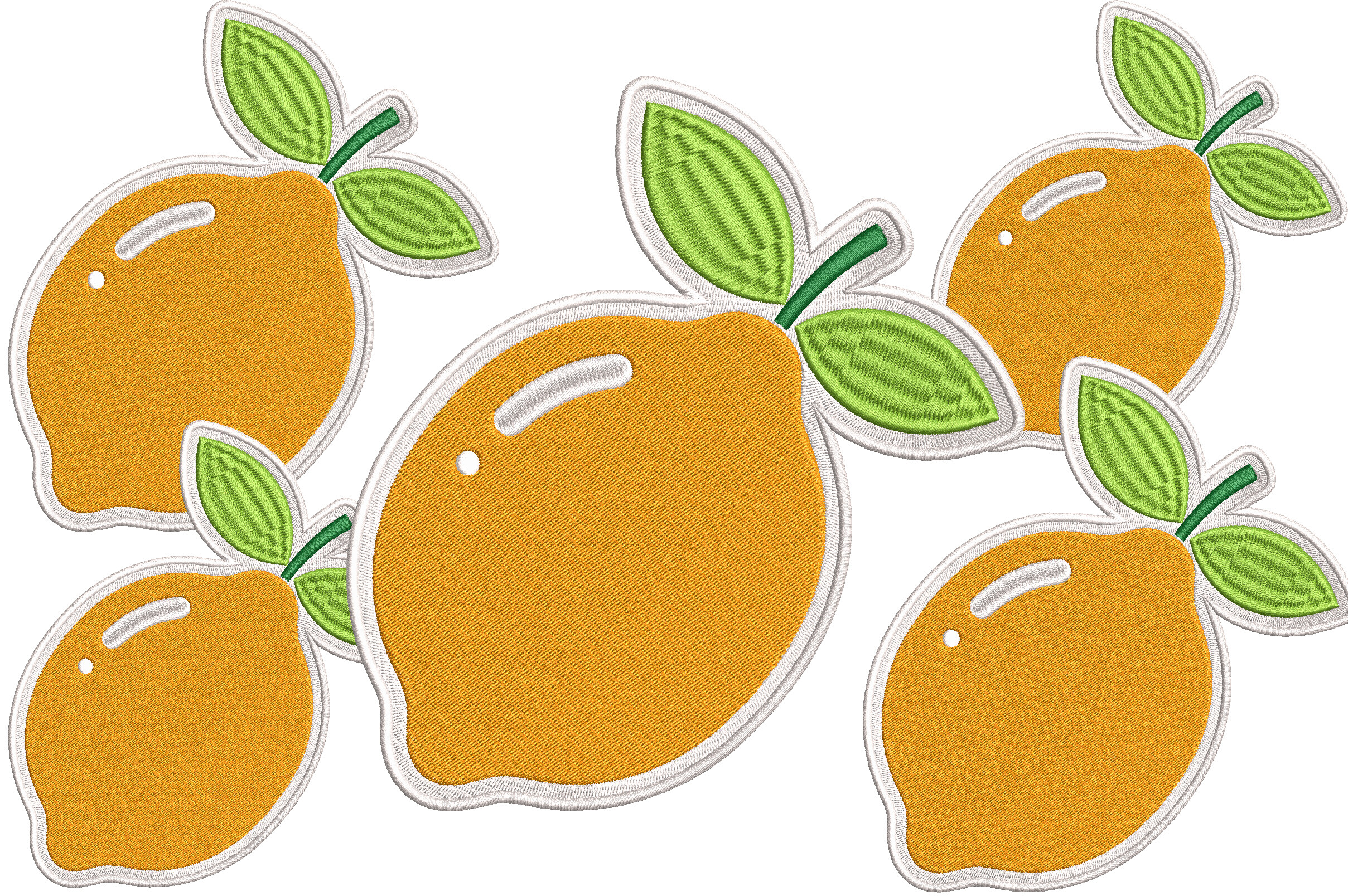 Fruit Summer Patch Embroidery Files
