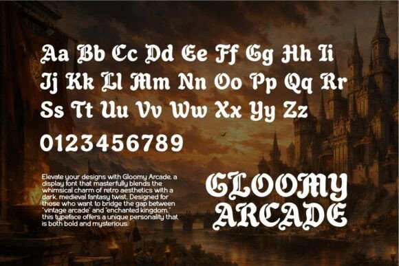 Gloomy Arcade Font - Preview 1