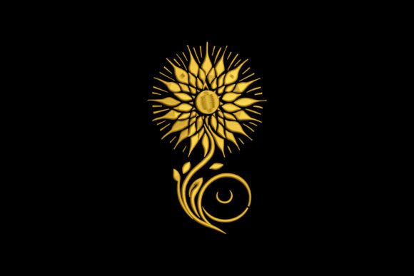 Golden Flower Mandala