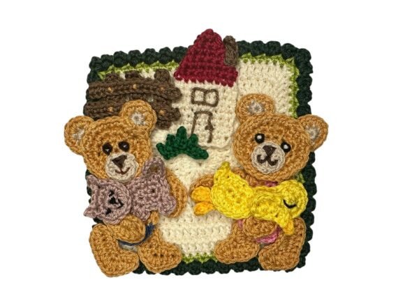 Granny Square Bear 11 Crochet Pattern