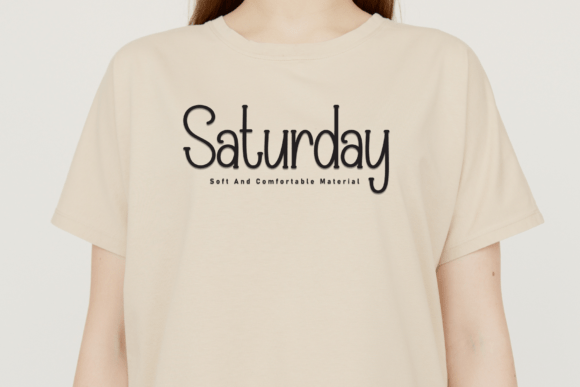 Happy Saturday Font - Preview 1