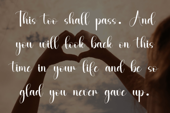 Heartfully Font PNG with transparent background - Preview 4