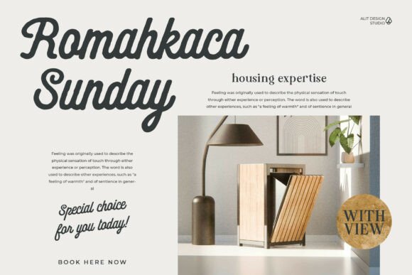 Hunter Flora Font PNG with transparent background - Preview 3