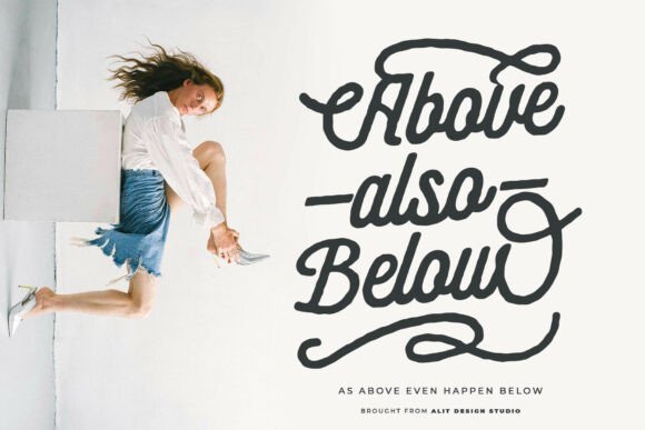 Hunter Flora Font PNG with transparent background - Preview 4