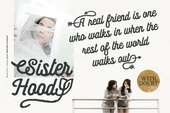 Hunter Flora Font PNG with transparent background - Preview 6