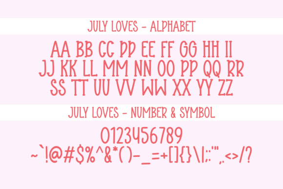 July Loves Font PNG with transparent background - Preview 1
