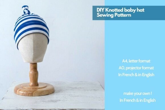 Knotted Baby Hat Sewing Pattern