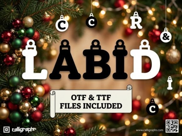 Labid Font PNG with transparent background - Preview 1