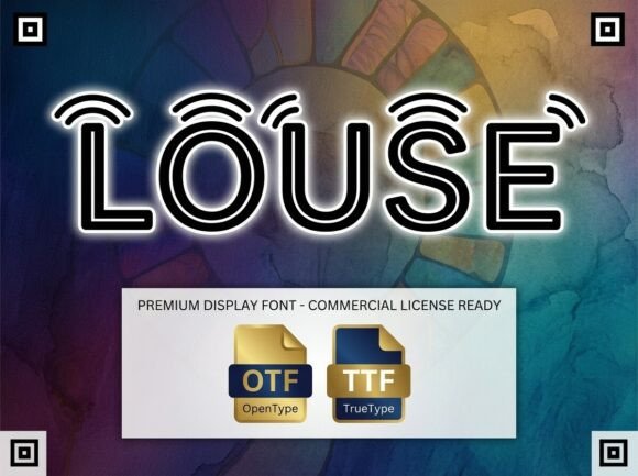 Louse Font PNG with transparent background - Preview 1