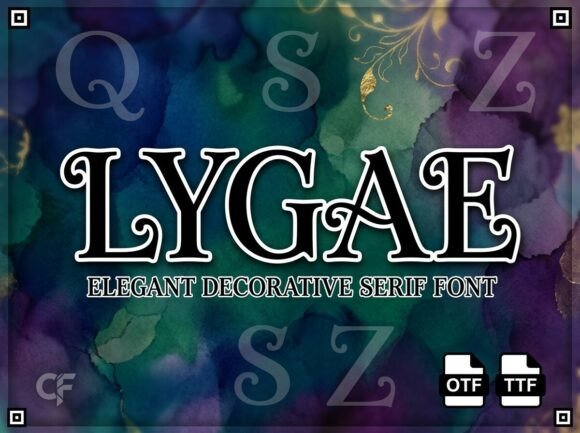 Lygae Font PNG with transparent background - Preview 2