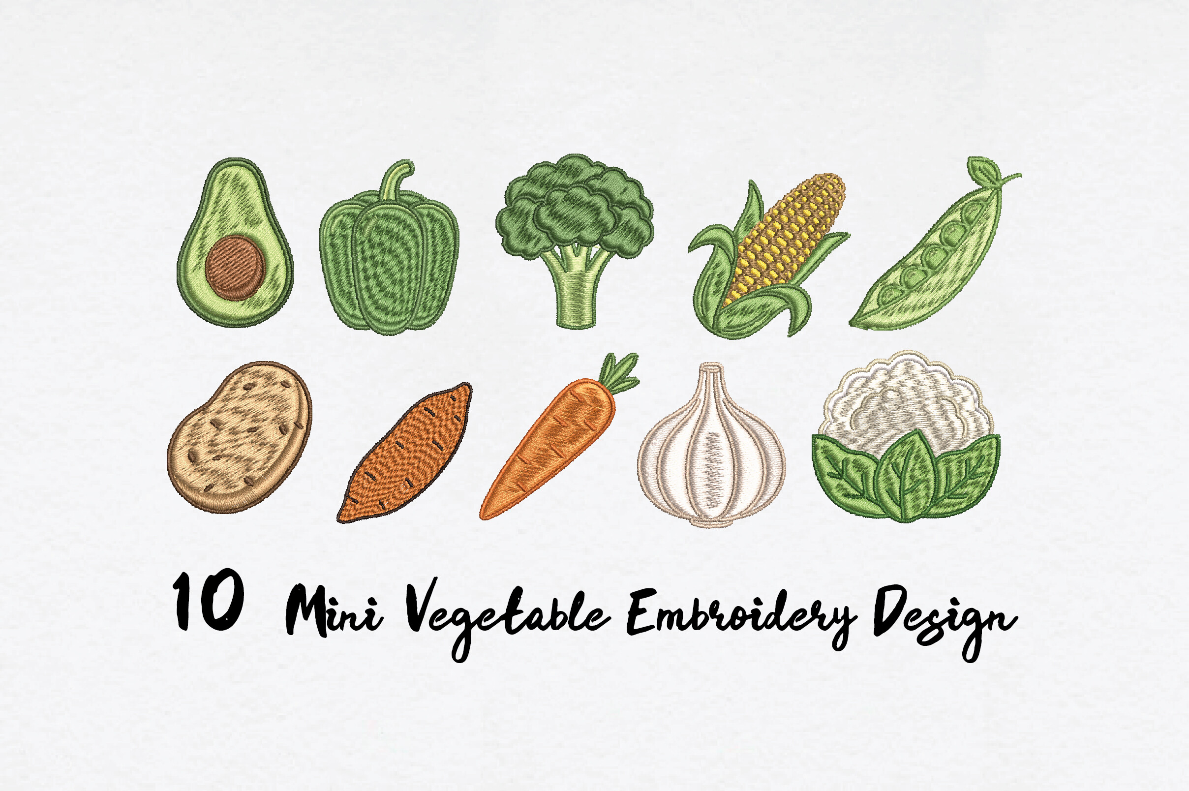 Mini Vegetable Embroidery