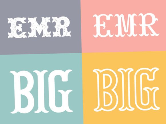 Monogram Bundle Font PNG with transparent background - Preview 1