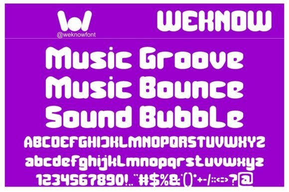 Music Thing Font PNG with transparent background - Preview 3
