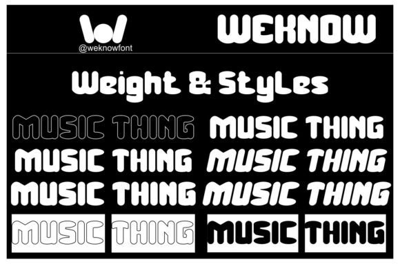 Music Thing Font PNG with transparent background - Preview 6