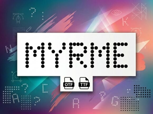 Myrme Font PNG with transparent background - Preview 2